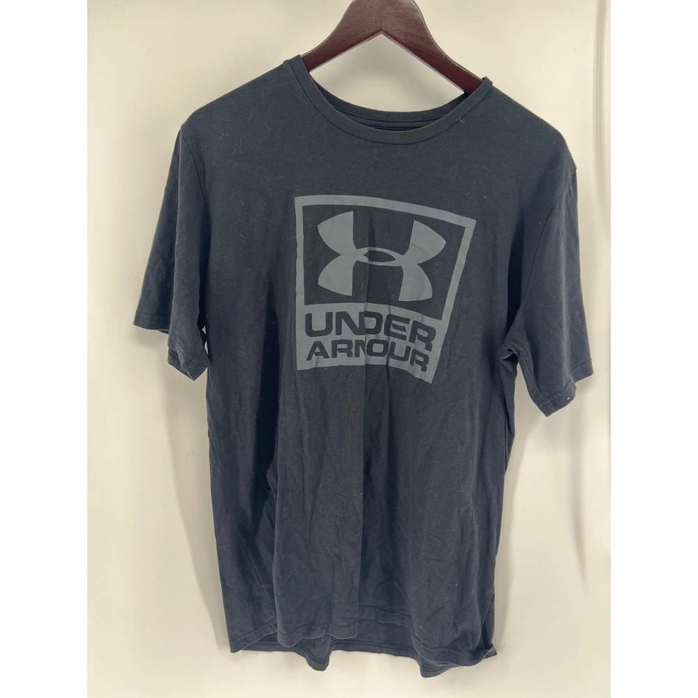 Under Armour Black Loose‎ Fit Heatgear T Shirt Men's Size Large Graphic Tee